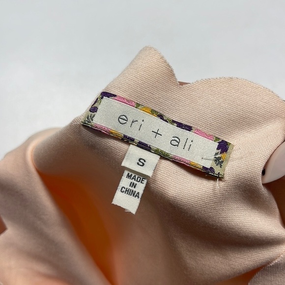 Anthropologie Eri + Ali Light Pink Scalloped Neckline Tank Top Size S - Picture 3 of 6